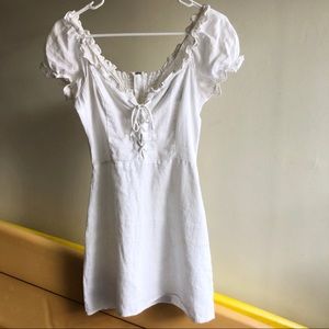 Reformation White Linen Klara Dress Size 0